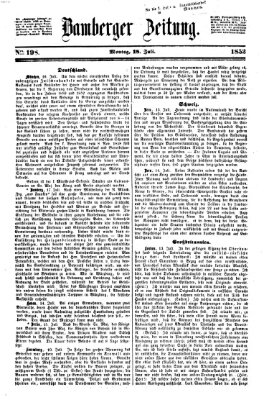 Bamberger Zeitung Montag 18. Juli 1853