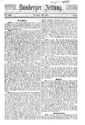 Bamberger Zeitung Dienstag 26. Juli 1853