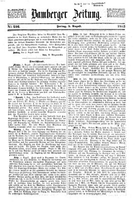 Bamberger Zeitung Freitag 5. August 1853