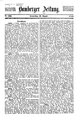 Bamberger Zeitung Donnerstag 18. August 1853