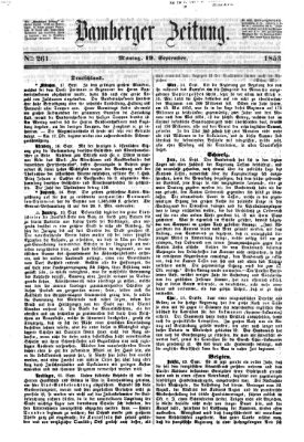 Bamberger Zeitung Montag 19. September 1853