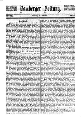 Bamberger Zeitung Samstag 8. Oktober 1853