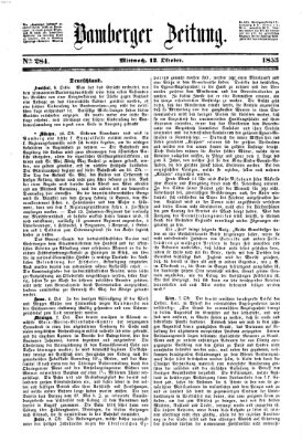 Bamberger Zeitung Mittwoch 12. Oktober 1853