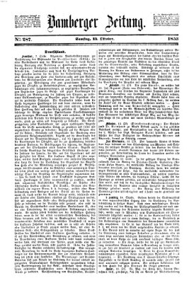 Bamberger Zeitung Samstag 15. Oktober 1853