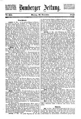 Bamberger Zeitung Montag 21. November 1853