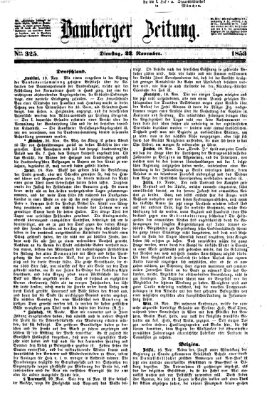 Bamberger Zeitung Dienstag 22. November 1853