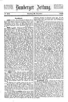 Bamberger Zeitung Samstag 31. Dezember 1853