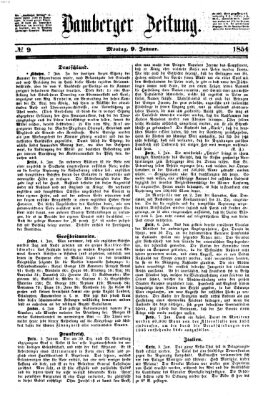 Bamberger Zeitung Montag 9. Januar 1854