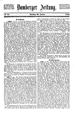 Bamberger Zeitung Samstag 21. Januar 1854