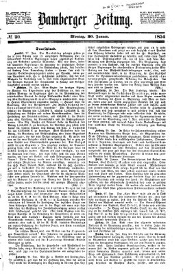 Bamberger Zeitung Montag 30. Januar 1854