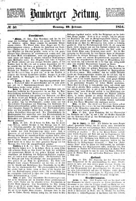 Bamberger Zeitung Sonntag 19. Februar 1854