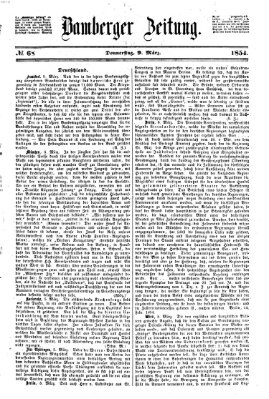 Bamberger Zeitung Donnerstag 9. März 1854