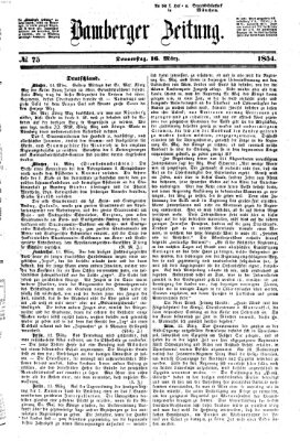 Bamberger Zeitung Donnerstag 16. März 1854