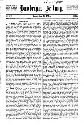 Bamberger Zeitung Donnerstag 23. März 1854