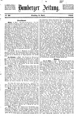 Bamberger Zeitung Samstag 8. April 1854