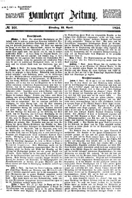 Bamberger Zeitung Dienstag 11. April 1854