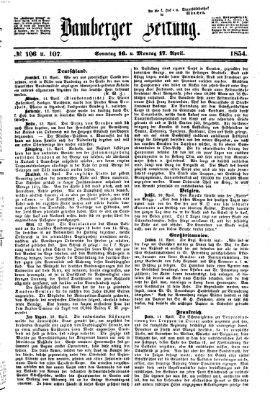 Bamberger Zeitung Montag 17. April 1854