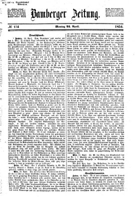 Bamberger Zeitung Montag 24. April 1854