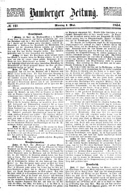 Bamberger Zeitung Montag 1. Mai 1854