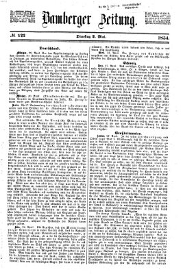 Bamberger Zeitung Dienstag 2. Mai 1854