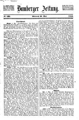 Bamberger Zeitung Mittwoch 10. Mai 1854