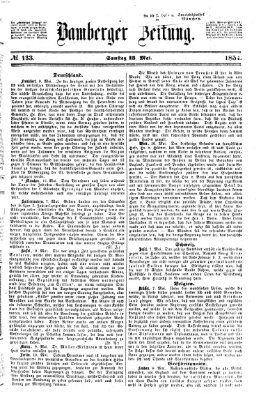 Bamberger Zeitung Samstag 13. Mai 1854