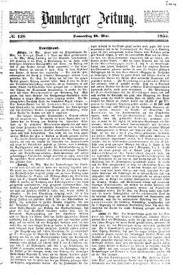 Bamberger Zeitung Donnerstag 18. Mai 1854