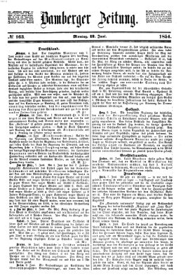 Bamberger Zeitung Montag 12. Juni 1854