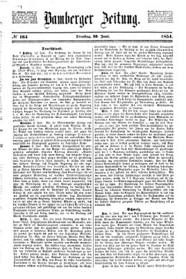 Bamberger Zeitung Dienstag 13. Juni 1854