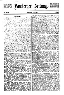 Bamberger Zeitung Samstag 17. Juni 1854