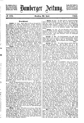 Bamberger Zeitung Samstag 24. Juni 1854