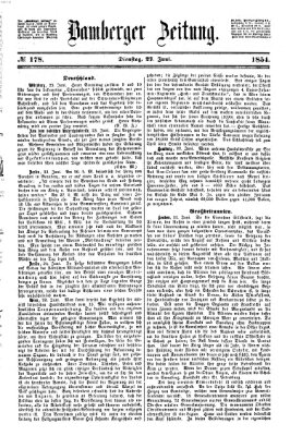 Bamberger Zeitung Dienstag 27. Juni 1854