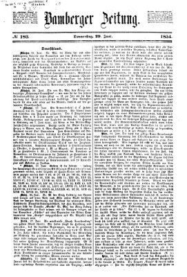 Bamberger Zeitung Donnerstag 29. Juni 1854