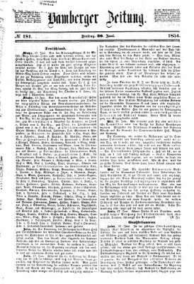 Bamberger Zeitung Freitag 30. Juni 1854