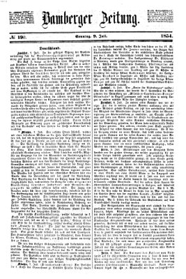 Bamberger Zeitung Sonntag 9. Juli 1854