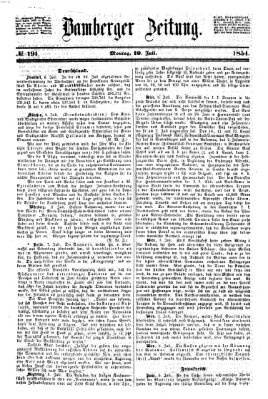 Bamberger Zeitung Montag 10. Juli 1854