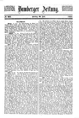 Bamberger Zeitung Freitag 21. Juli 1854