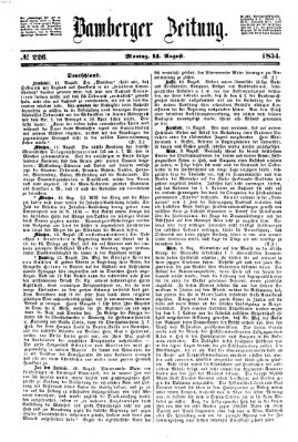 Bamberger Zeitung Montag 14. August 1854