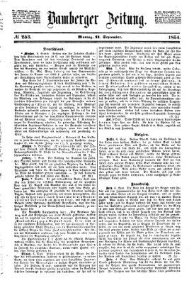 Bamberger Zeitung Montag 11. September 1854