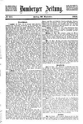 Bamberger Zeitung Freitag 29. September 1854