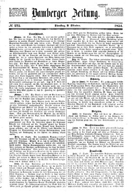 Bamberger Zeitung Dienstag 3. Oktober 1854