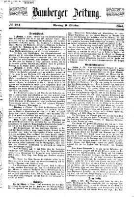 Bamberger Zeitung Montag 9. Oktober 1854