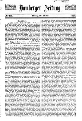 Bamberger Zeitung Montag 16. Oktober 1854