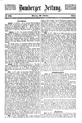 Bamberger Zeitung Montag 23. Oktober 1854