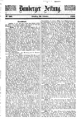 Bamberger Zeitung Dienstag 24. Oktober 1854