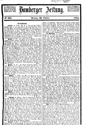 Bamberger Zeitung Montag 30. Oktober 1854