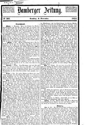 Bamberger Zeitung Samstag 4. November 1854