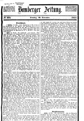 Bamberger Zeitung Dienstag 21. November 1854