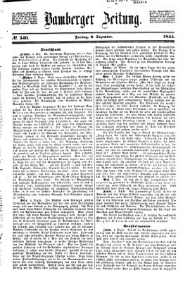 Bamberger Zeitung Freitag 8. Dezember 1854