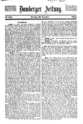 Bamberger Zeitung Dienstag 12. Dezember 1854